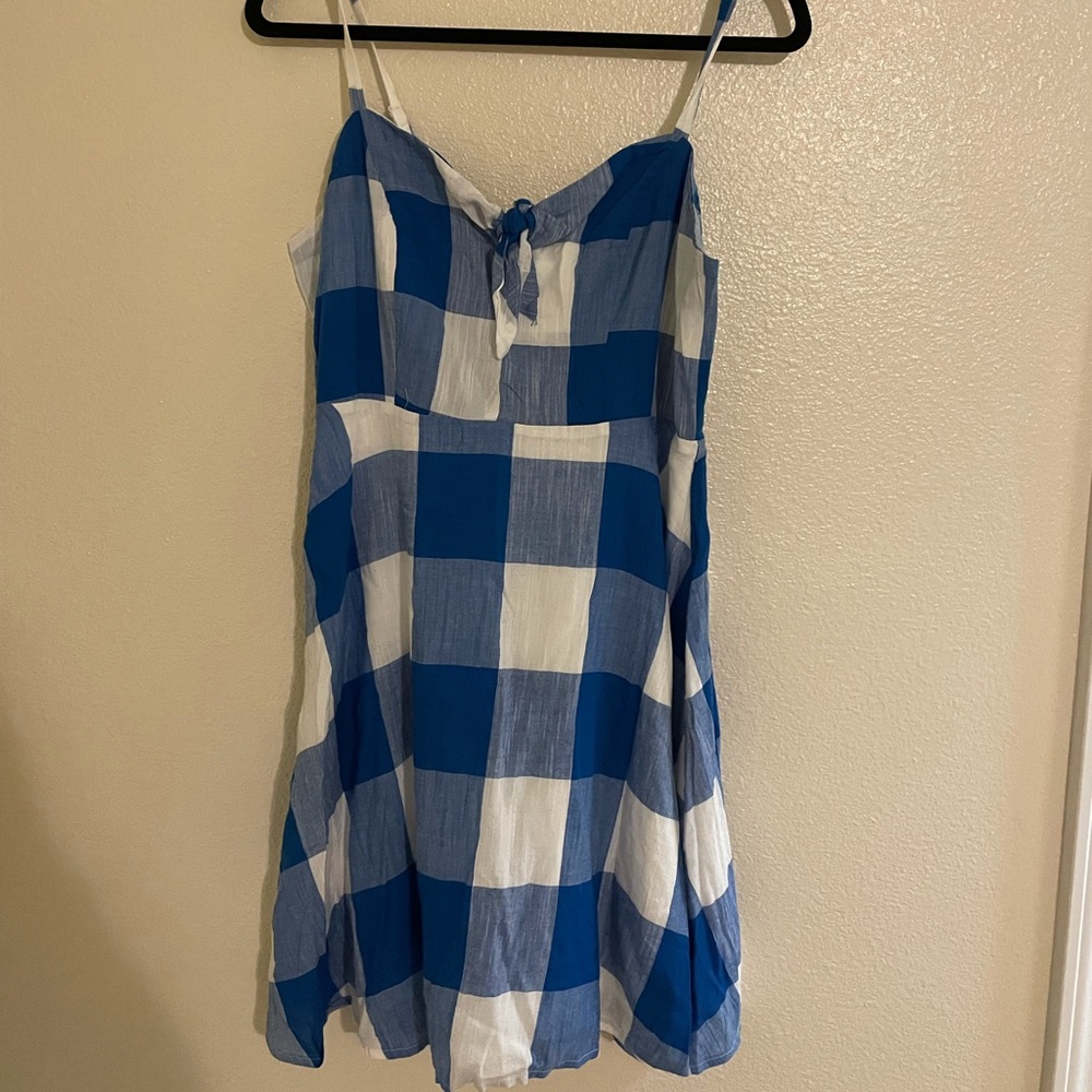 Old Navy Blue Plaid Dress